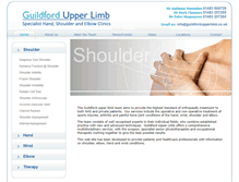 Tablet Screenshot of guildfordupperlimb.co.uk
